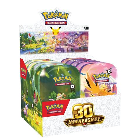 Pokémon 30e anniversaire — Display scellée de 10 Mini-tins (FR)