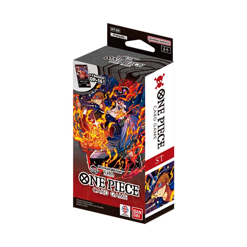 Deck de démarrage One Piece Jeu de cartes — ST-35 Red/Black — Sabo